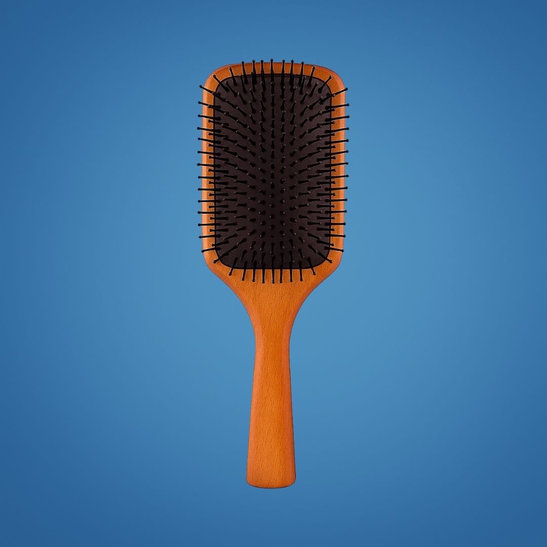 Static Detangling Brush – Frizz Control – Air Cushion Pad – Reduces Breakage – Adds Smooth, Shiny & Healthy-Looking Hair Skanto