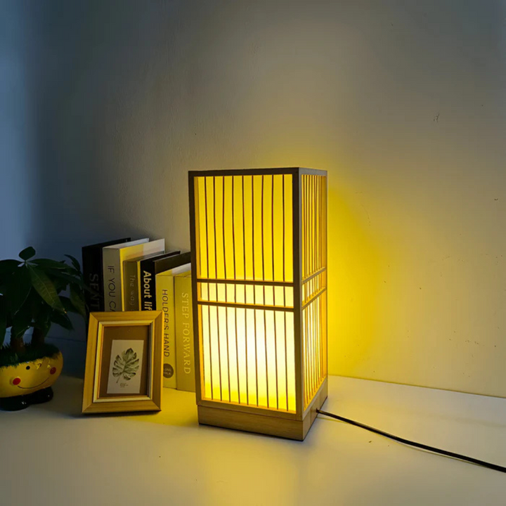 Skanto | Japansk LED Bordlampe laget av Bambus