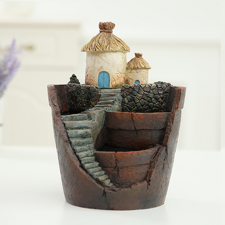 Skanto | Saftig dekorativ blomsterpotte for mini hage – Bonsai plantepotte for mikrolandskap og hage