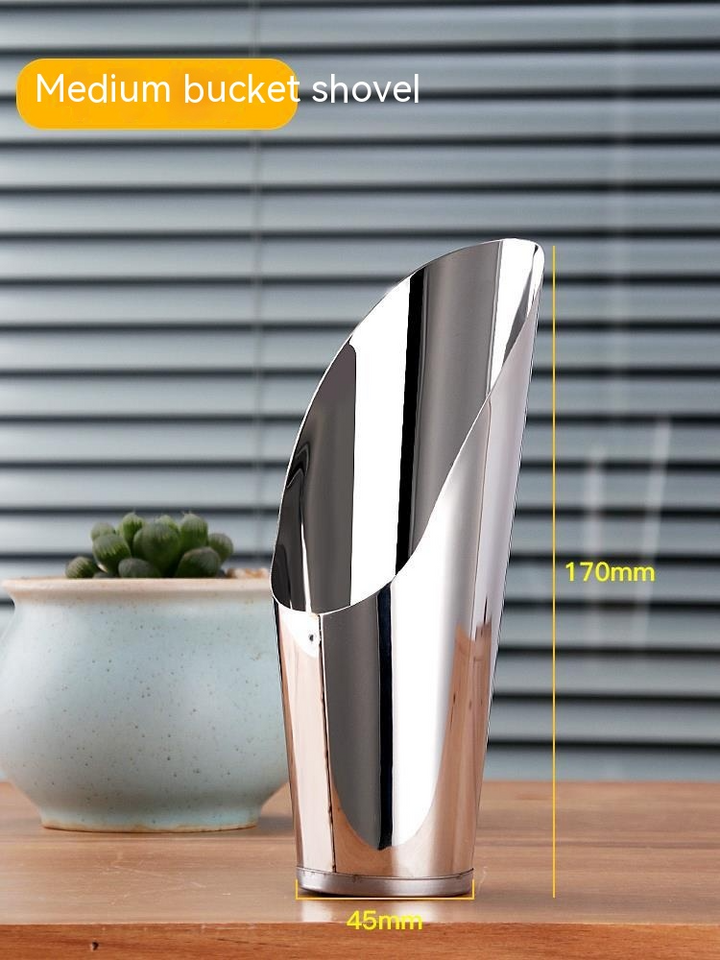 Skanto | Rustfritt Stål Scoop for Pottemuld – Robust Plantescoop for Hage og Balkong