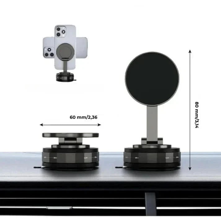 Skanto | Magnetisk 360° Telefonholder med Sugekopps Vakuumlås