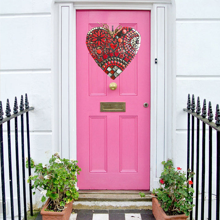 Large Garden Mosaic Heart Decoration | Skanto