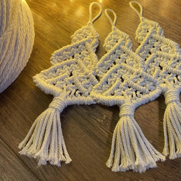 Skanto | Juletræ DIY Kit – Lag Din Egen Håndlaget Juletrepynt i Bomullssnor
