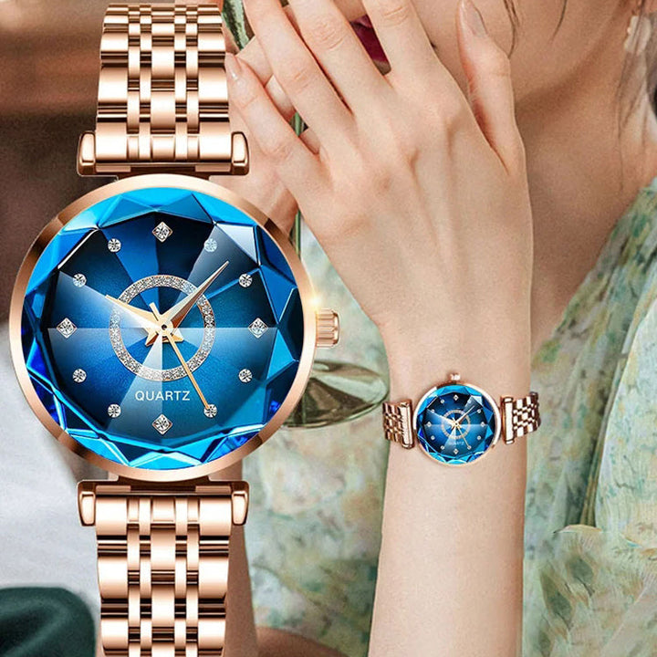 Skanto | Starry Diamond Dial Damen Vanntett Klokke