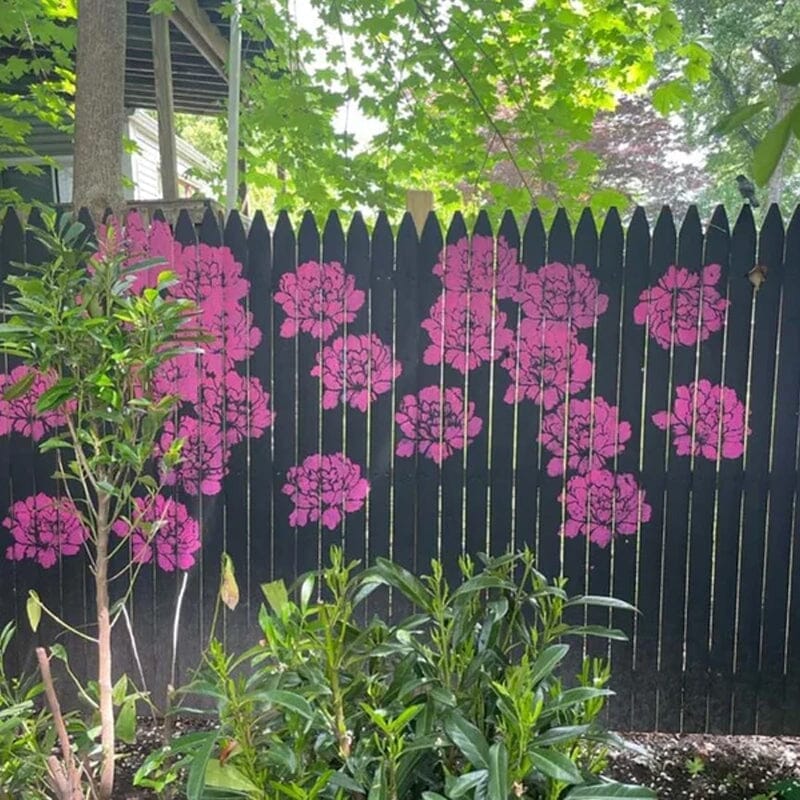 Skanto | DIY Dekorasjon - Hagegjerde Store Blomster Tegningsmaler