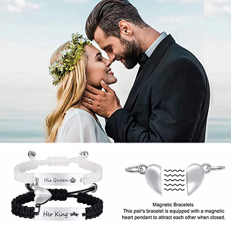Skanto | Magnetiske Par Flettede Armbånd