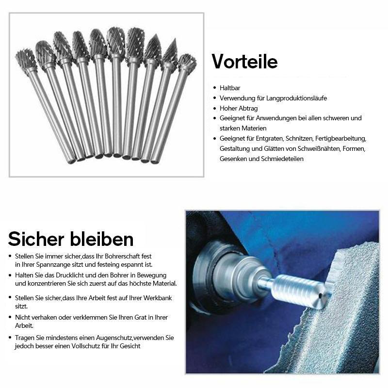 10 i 1 Wolframstål Slipende Hode (10PCS) | Skanto