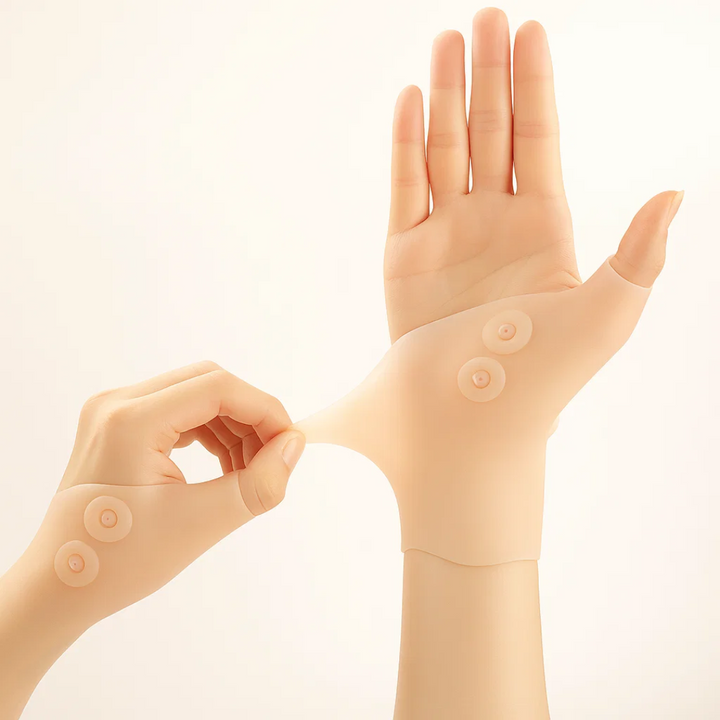Smertelindring + Kompresjon – Non-Slip Silikon – Artritt & Leddstøtte for Hverdagskomfort Skanto