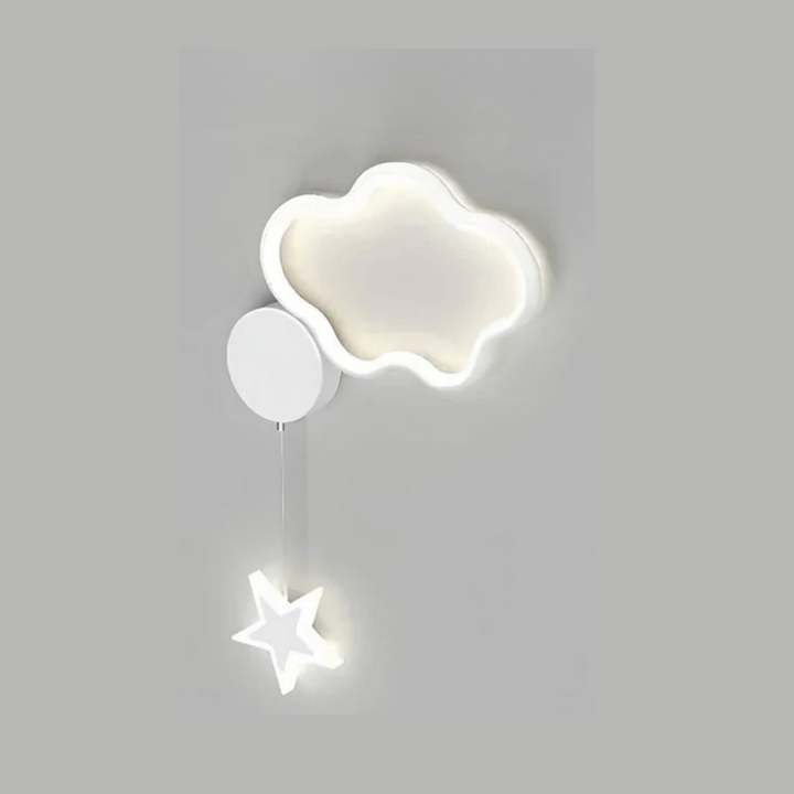 Skanto | DreamLight | Magisk Vegglampe med Skyer, Stjerner og Måne
