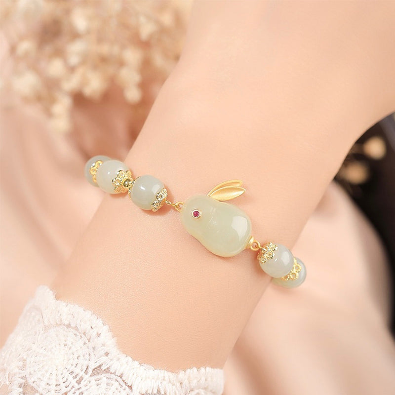 Skanto | Jade Rabbit Armbånd