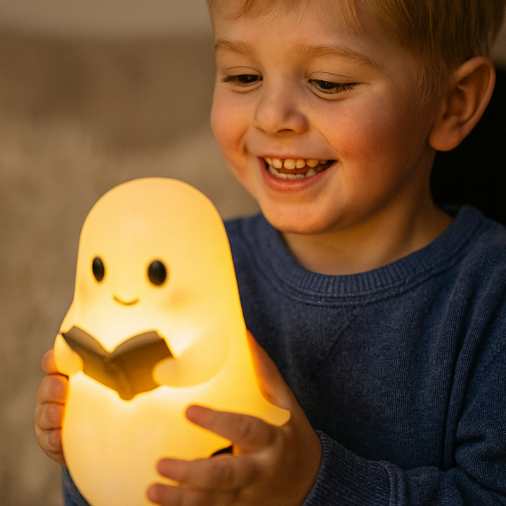 NachtGeist Lampe – Håndlaget Dekorativ Nattlampe med Varmlight | Skanto