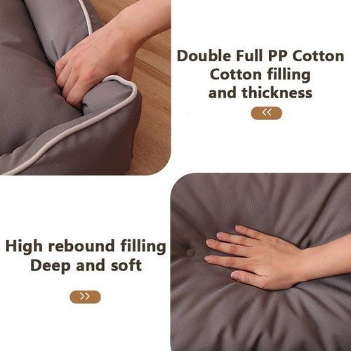 Skanto | Ortopedisk Minne Skum Hundesofa Senge - Ideell for Artritt, Store Hunder & Avtagbare Trekk