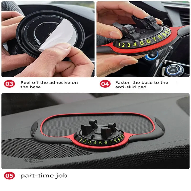 Multifunksjonell Bil Anti-Skli Matte Bil Mobilholder | Skanto