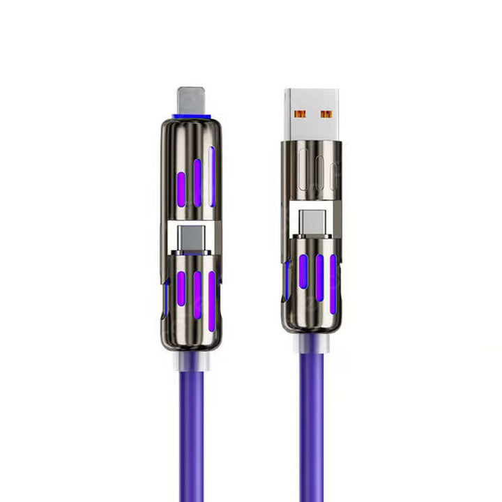 Skanto | 4 i 1 USB ladekabel MAX 240W hurtiglading