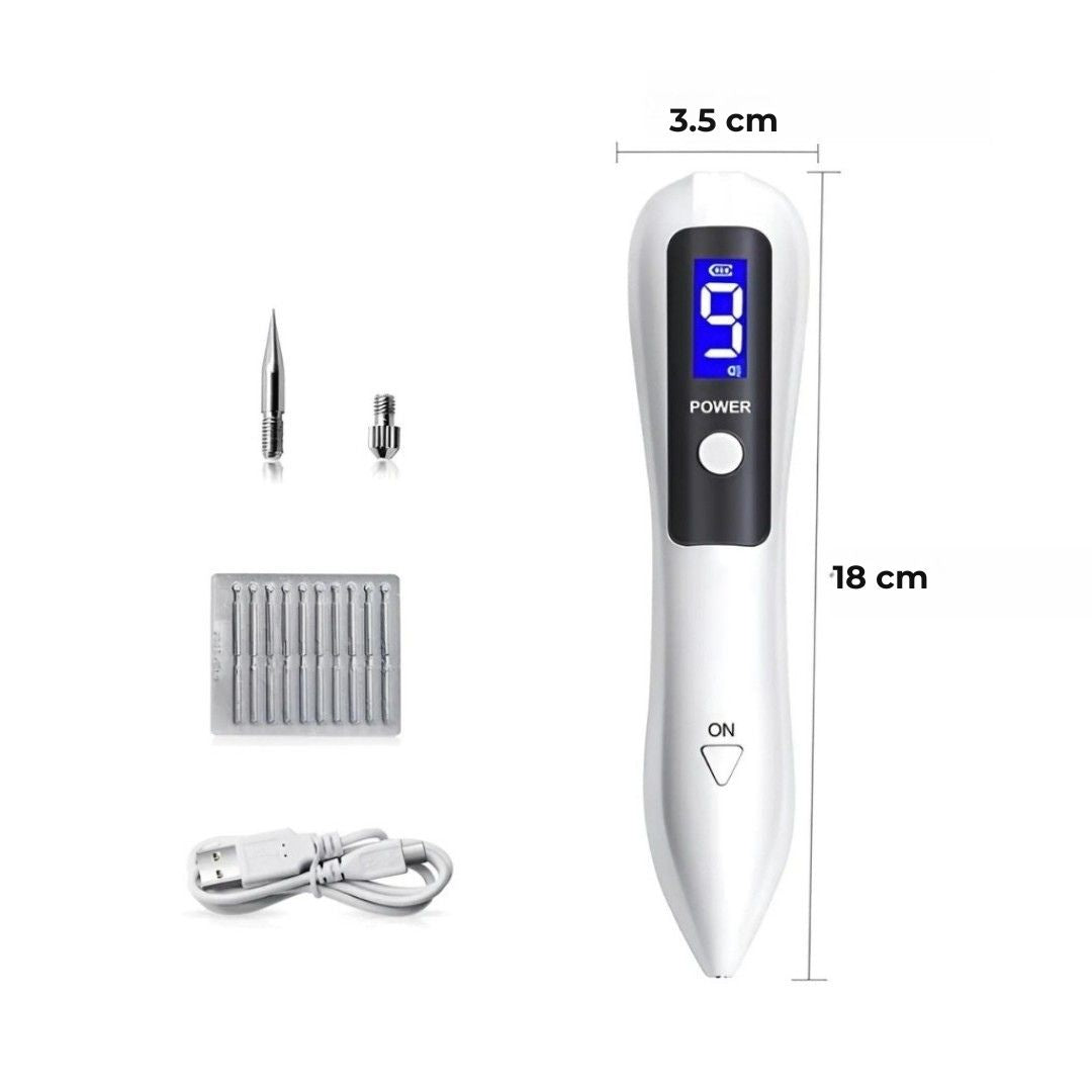 ClearSkinPro Laser Plasma Pen - Ikke-invasiv | for fjerning av fregner, hudflekker, prikker, føflekker og tatoveringer hjemme Skanto