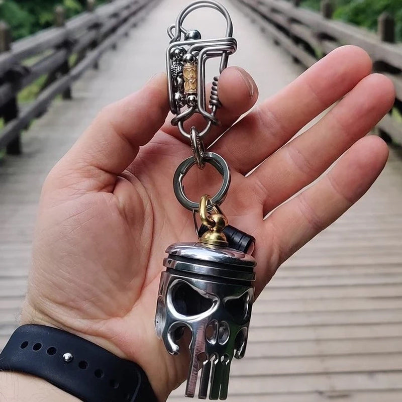 Skanto | Piston Art Skull Nøkkelring