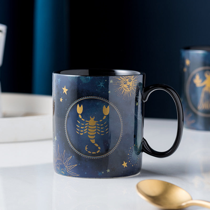 12 Konstellasjoner Kopp Kobalt Blå Keramikk Kaffeekopp | Skanto