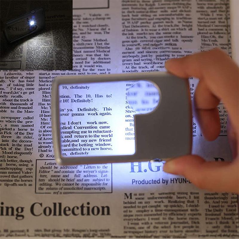 Skanto | LED Korttype Forstørrelsesglass for Lesing