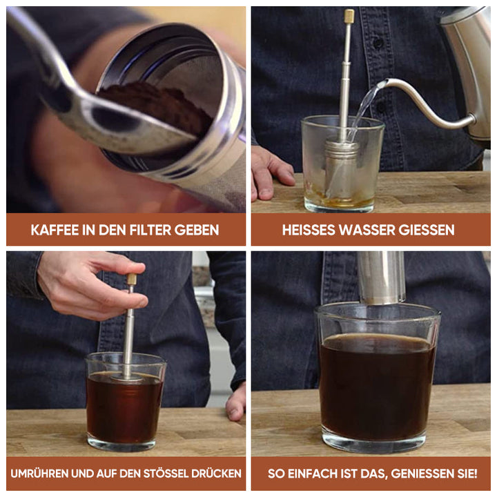 Skanto | Manuell kaffefilter laget av rustfritt stål