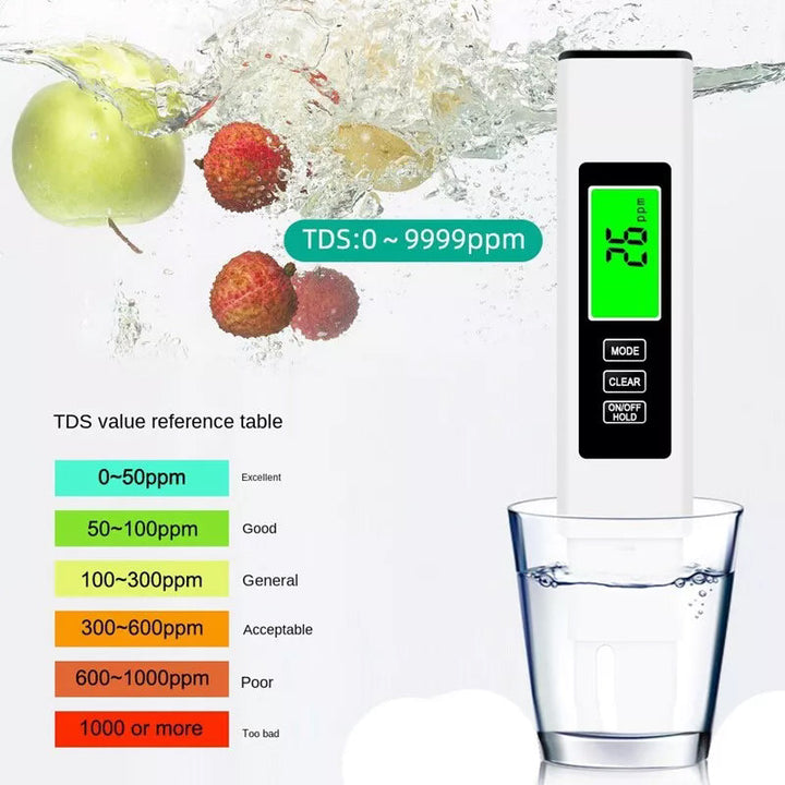 Skanto | Ny 4 i 1 Tds Meter Digital Vann Tester