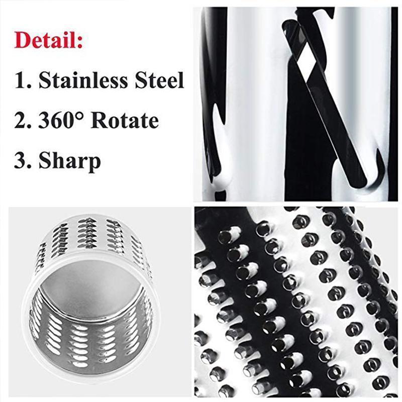 3 i 1 Roterende Oste-Rivett Grøntsak Slicer | Skanto