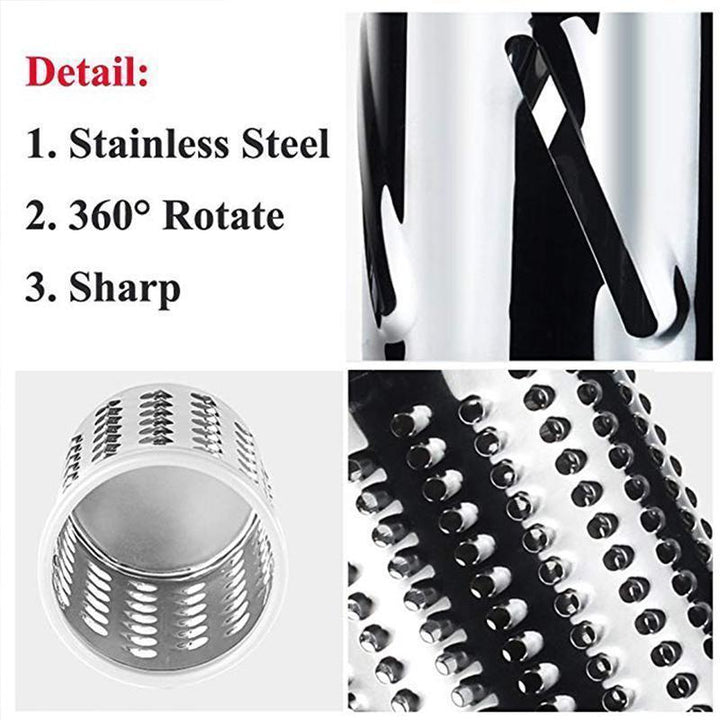 3 i 1 Roterende Oste-Rivett Grøntsak Slicer | Skanto