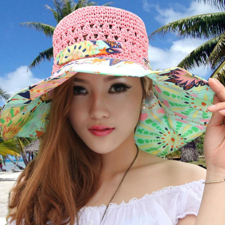 Skanto | Fashion Hollow Printed Sun Hat