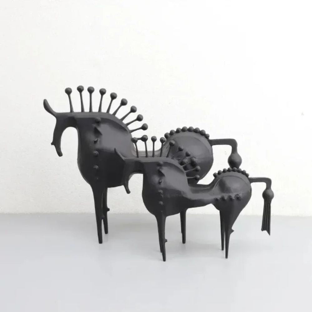 Abstrakt Metall Hest Skulptur | Skanto