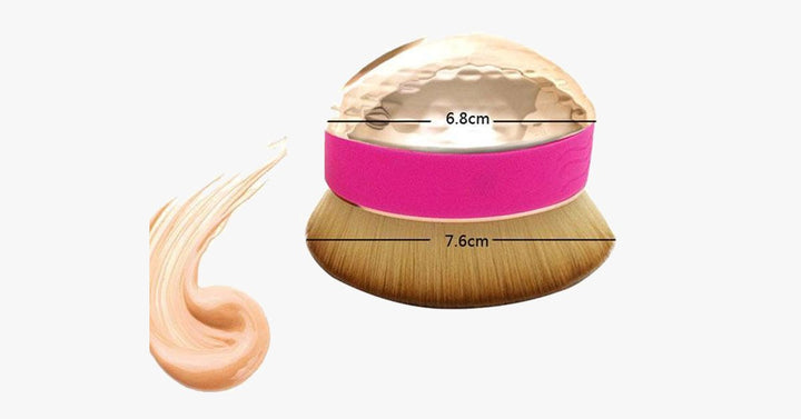 Skanto | Lett-for-bruk Palm Oval Brush for perfekt blending av sminke