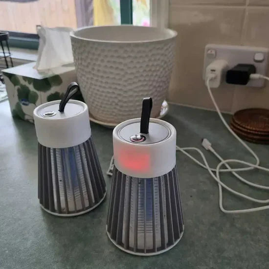 Skanto | Mygg- og skadedyrdreperlampe - 2-pakning, UV-lampe insektsfelle for innendørs og utendørs bruk, effektiv skadedyrkontrollløsning