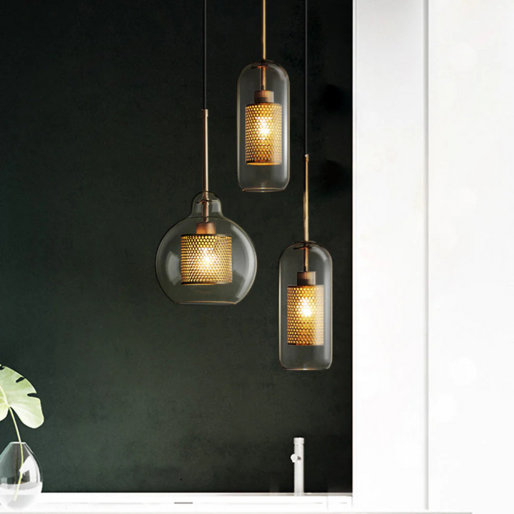 Skanto | Design Pendellampe Spisebord Laget av Glass