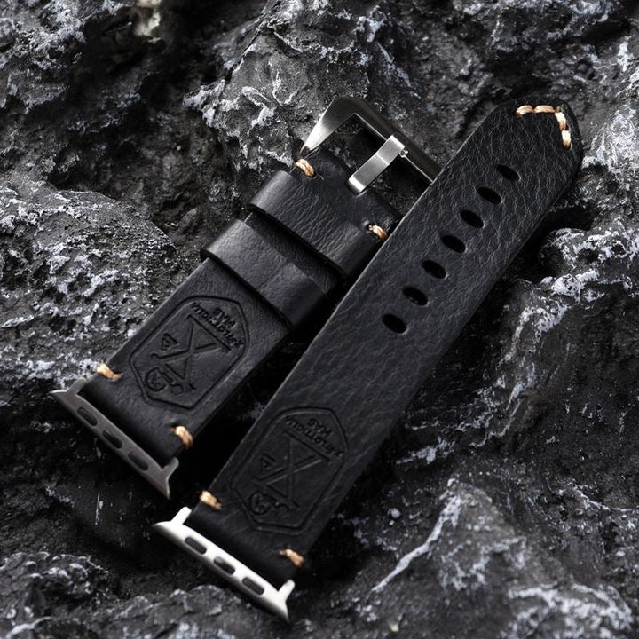 Skanto | Håndlaget Vintage Skinn Apple Watch Band