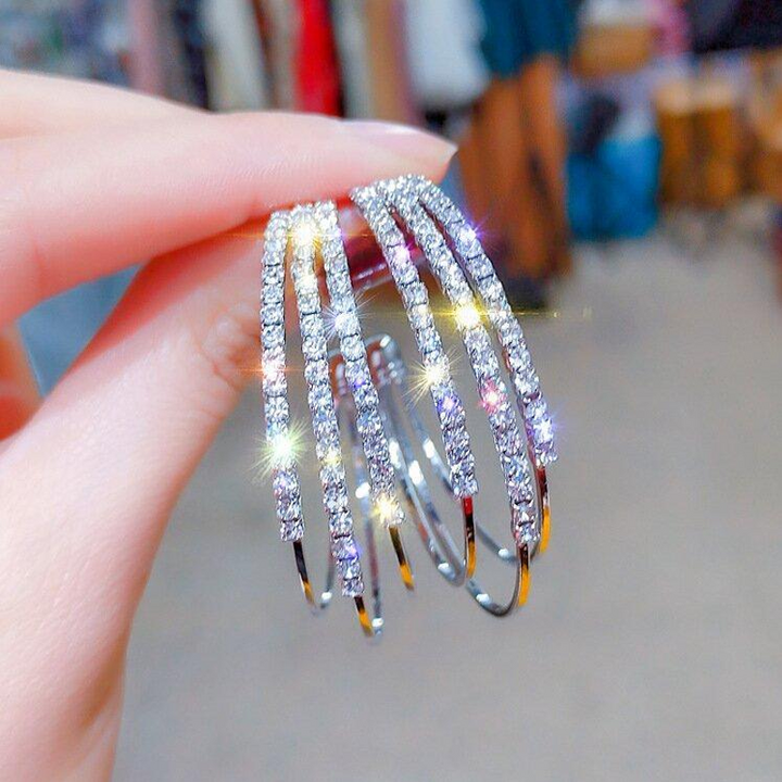 Skanto | Glitrende Diamantøredobber