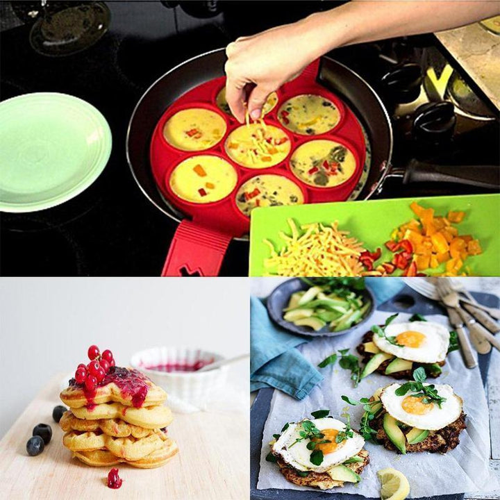 Non-stick Silikon Pannekake Form Ring | Skanto