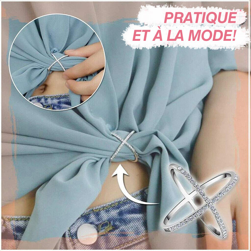 Skjerf Loop Ring Rhinestone Inngjelt | Skanto