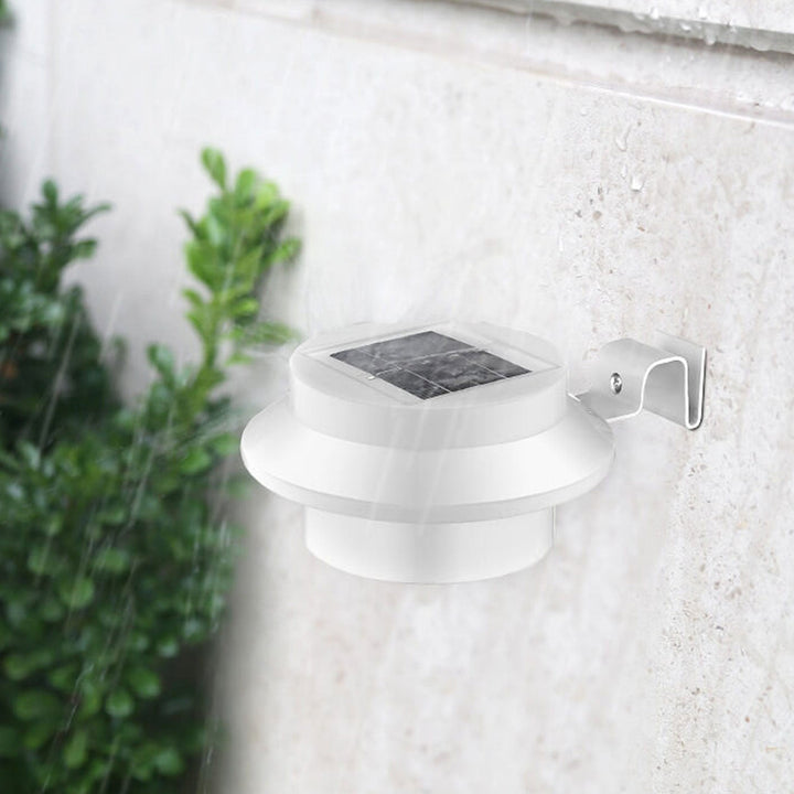 Solcelledrevet LED-vegglampe for utendørs bruk, vanntett, for gjerde og vegg