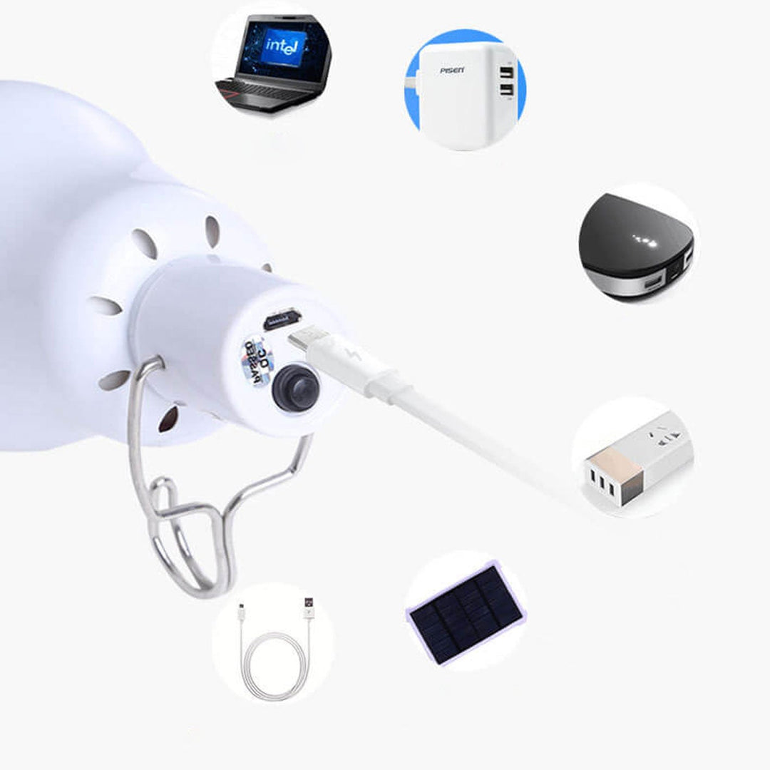 Hendig Telt Nødsoler USB Lading LED Utendørs Lys | Skanto