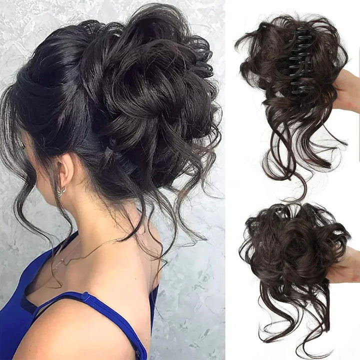 Skanto | CurlyBun: Umiddelbar krøllet hestehale hårklipp