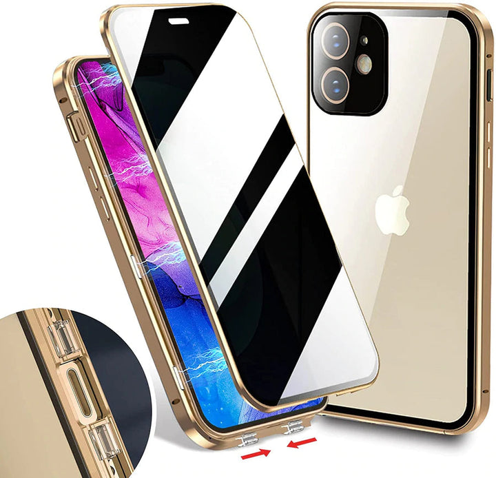 Skanto | Magnetisk herdet glass dobbeltsidig passende for iPhone