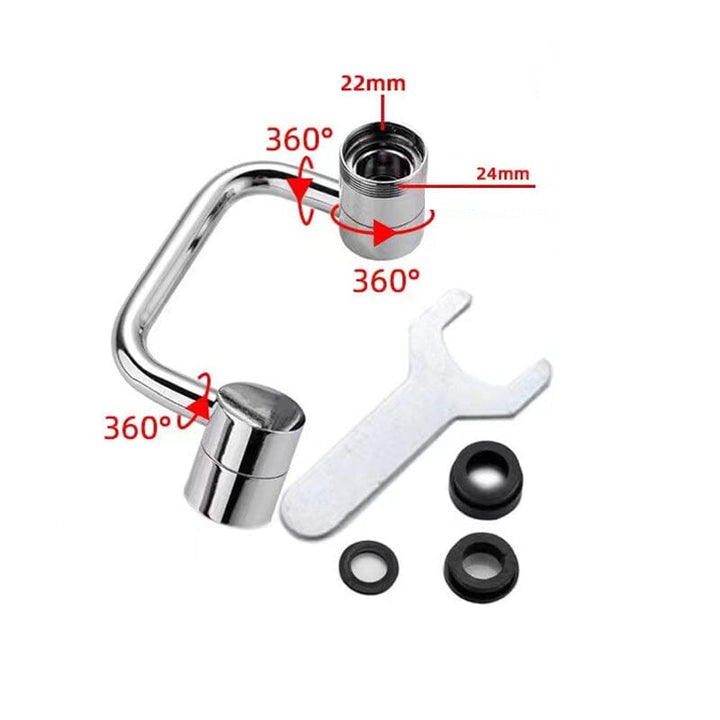 Skanto | FlexSplash - Premium 1080° roterbar kran for presis vannekontroll