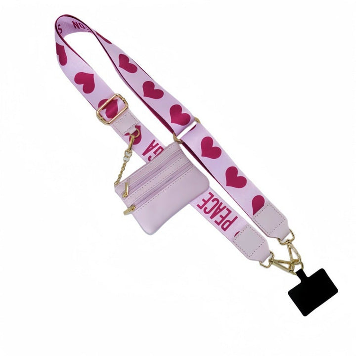 Skanto | Justerbar telefon lanyard crossbody stropp med lommebok