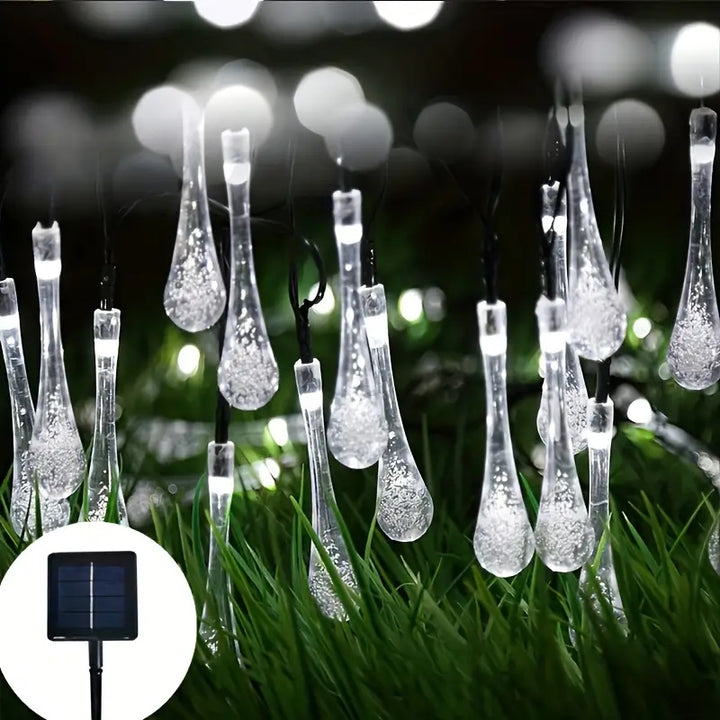 Skanto | Solar LED Lyskjeder – Fargerike Dråpe Lys for Hage, Terrasse og Dekorasjon