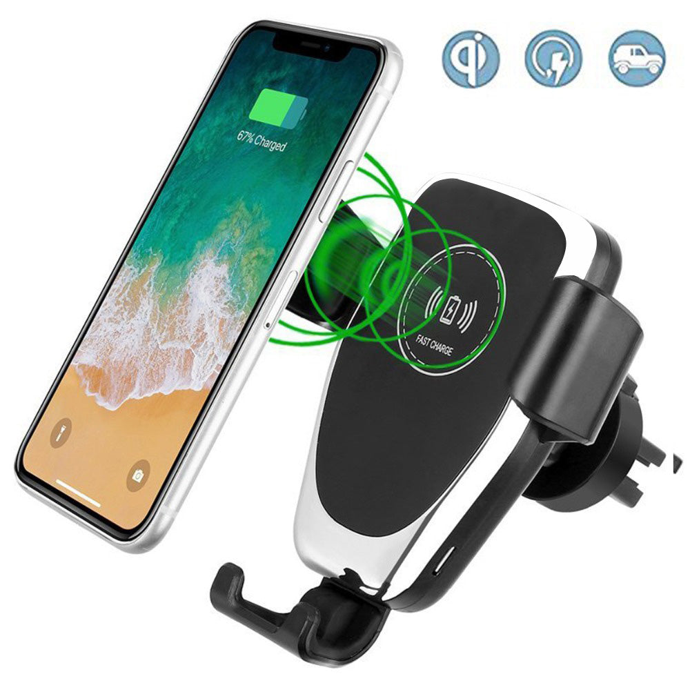 Skanto | Hurtiggrep Auto-Klemmende Trådløs Lading Bil Telefonholder