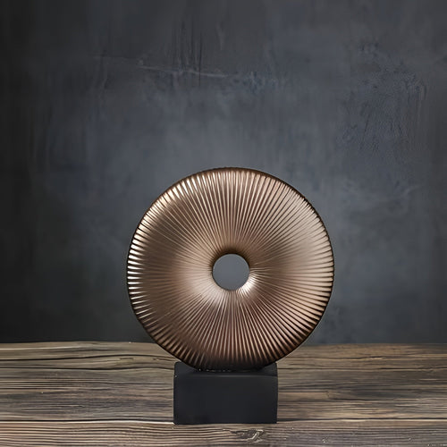 Rund skulptur i vintagestil – kinesisk inspirert | Stilig interiør laget av harpiks