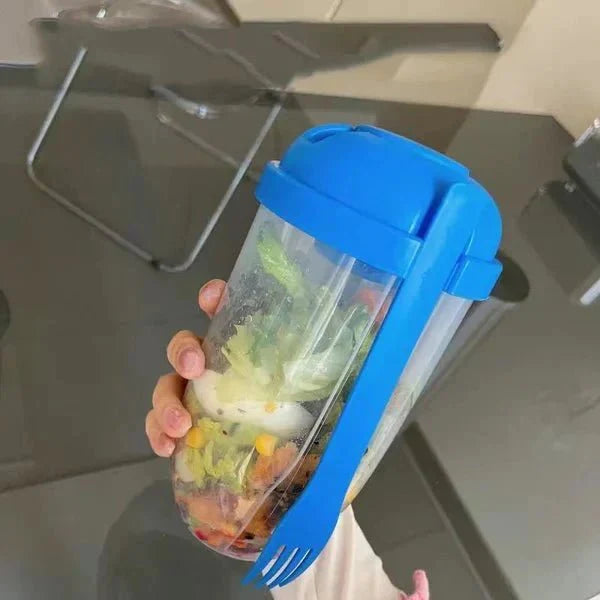 Skanto | Salatbeholder - Takeaway-salat - Praktisk og stilfull - Ideell for travle mennesker