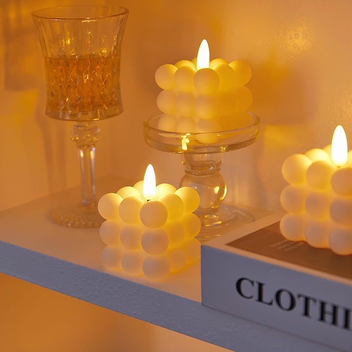 Skanto | LED Lys LumiFlame | Flammende Ekte Voks Effekt | Sikker & Energisparende | Ulike Størrelser & Design