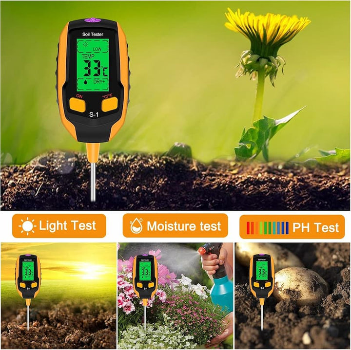 SmartGrow™ 4-i-1 Jordmåler for Planter | Skanto