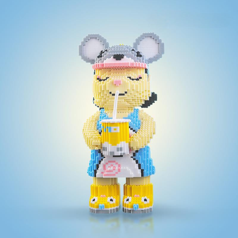 Skanto | DIY Pixel Art Blokk Bjørn Figurer – Kreativ Bygging & Samle Utstilling