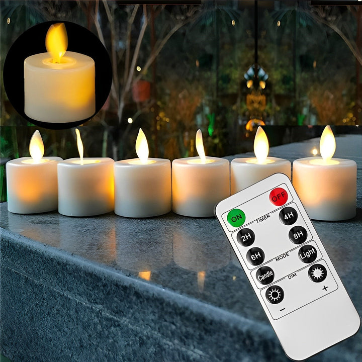 Elektronisk lys med bevegelig flamme | Doftfri LED-lys