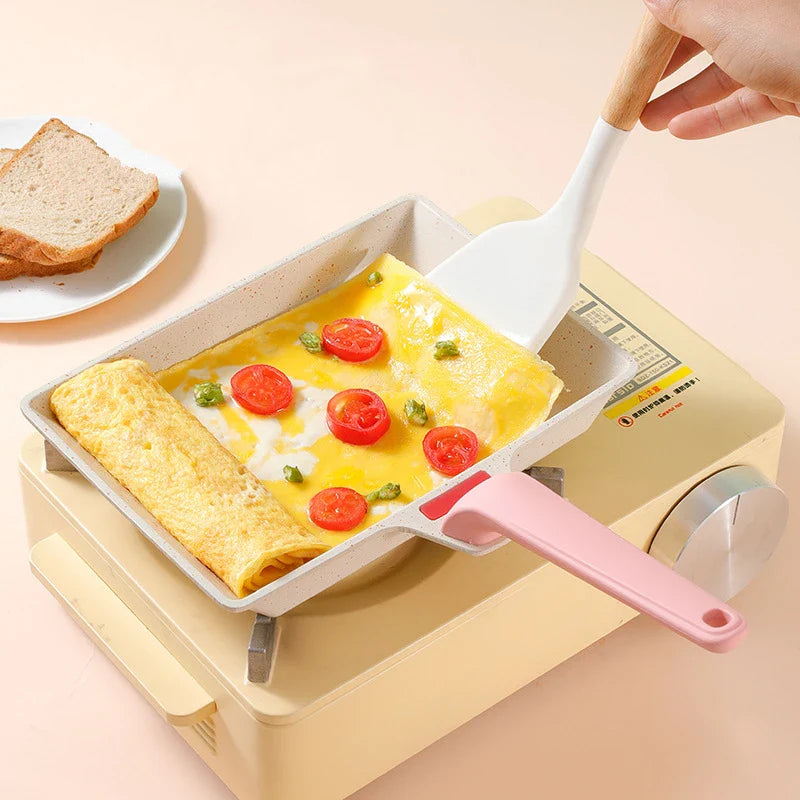 8" Aluminium Firkantet Non Stick Stekepanne Mini Pannekake Kjøkkenutstyr | Skanto